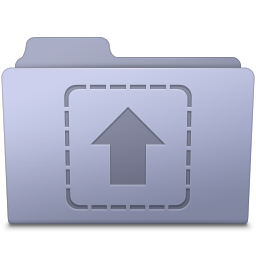 Upload Folder Lavender Icon 256x256 png